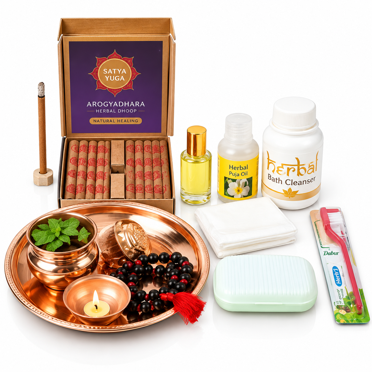 Ensemble de soins Rudraksha